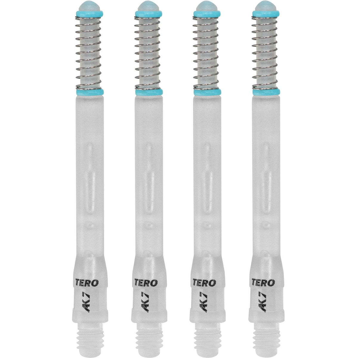 Cuesoul - Dart Shafts - Tero Flight System - AK7 - Standard - Set of 4 - Ice Clear Cuesoul 53mm