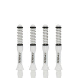 Cuesoul - Dart Shafts - Tero Flight System - AK7 - Slim - Set of 4 - White Cuesoul 34mm