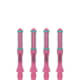*Cuesoul - Dart Shafts - Tero Flight System - AK7 - Slim - Set of 4 - Pink Cuesoul 32mm