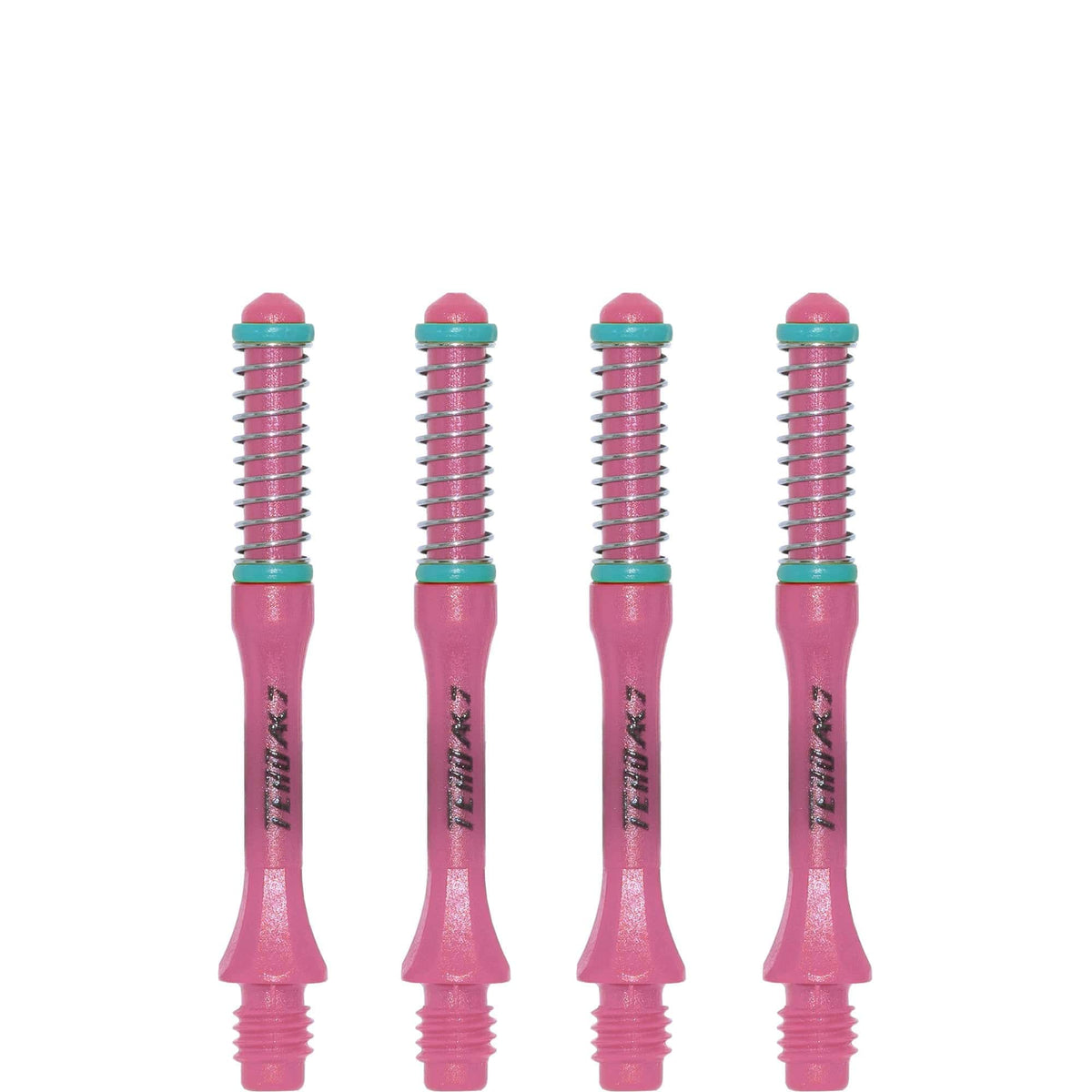 *Cuesoul - Dart Shafts - Tero Flight System - AK7 - Slim - Set of 4 - Pink Cuesoul 37mm