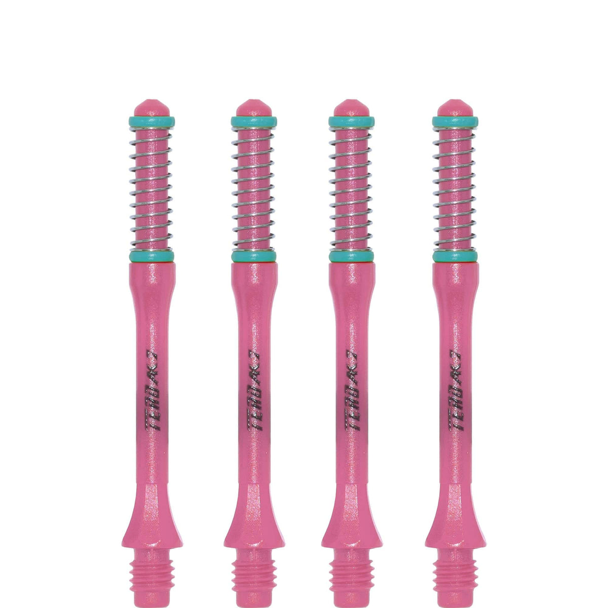 *Cuesoul - Dart Shafts - Tero Flight System - AK7 - Slim - Set of 4 - Pink Cuesoul 43.5mm