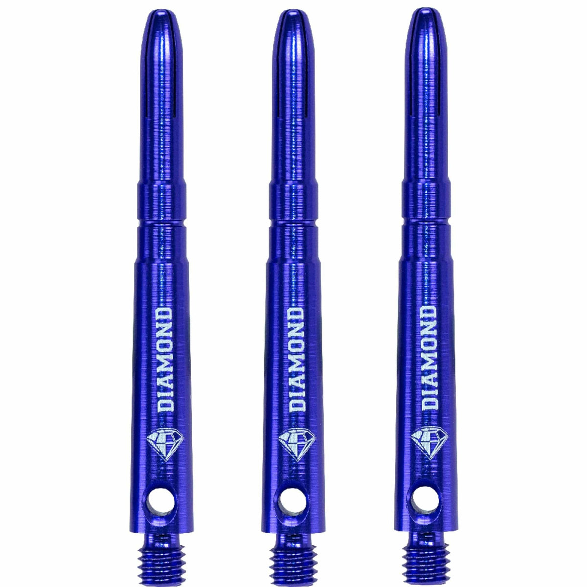 Cuesoul - Aluminium Dart Shafts - Diamond - Value Pack - 4 sets - Blue Medium