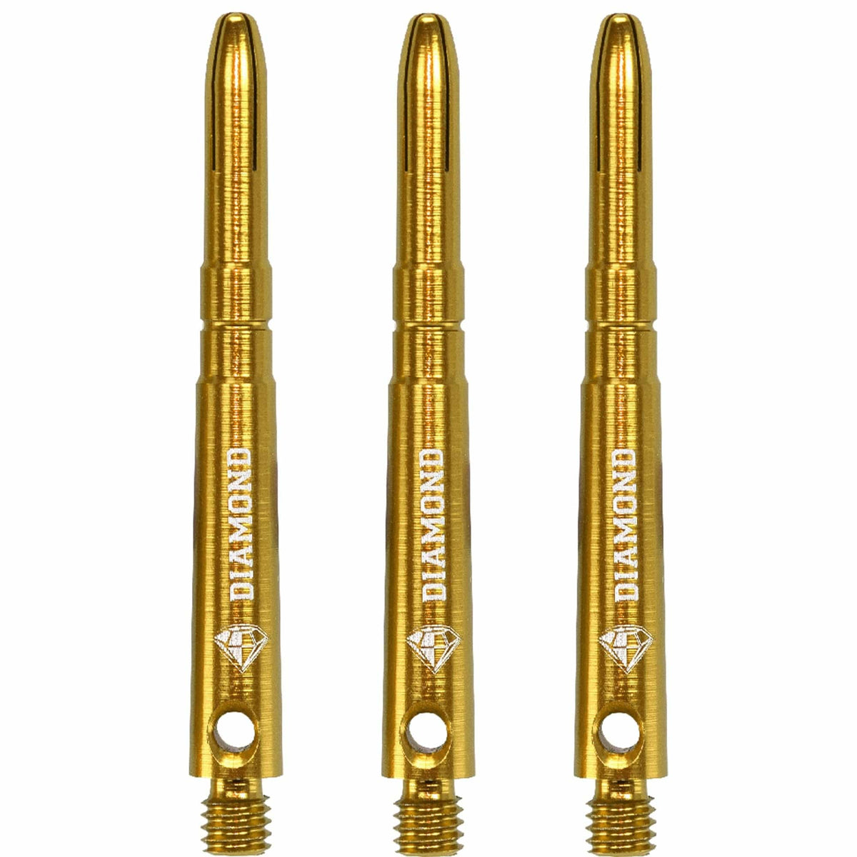 Cuesoul - Aluminium Dart Shafts - Diamond - Value Pack - 4 sets - Gold Medium