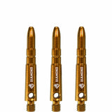 Cuesoul - Aluminium Dart Shafts - Diamond - Value Pack - 4 sets - Gold Short