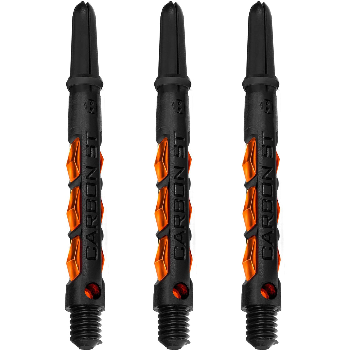 Harrows Carbon ST Shafts - Dart Stems - Black & Orange Medium