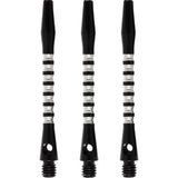 *Shot Pyramid Dart Shafts - Aluminium Anodised - Black Medium