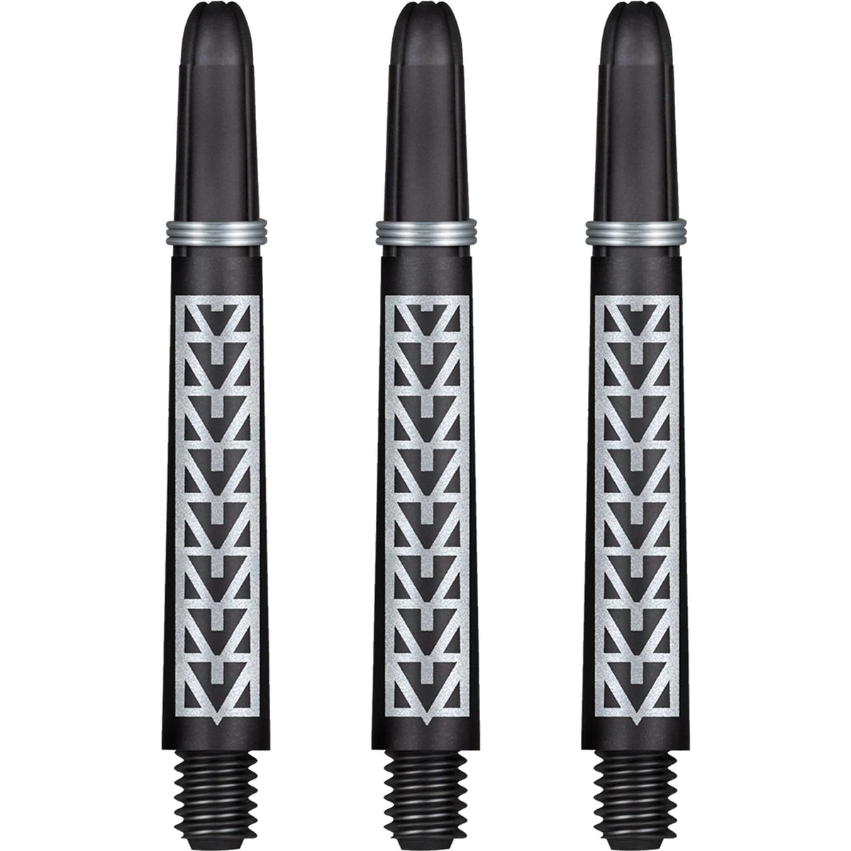 Shot Koi Carbon Dart Shafts - with Springs - Pakati White Medium