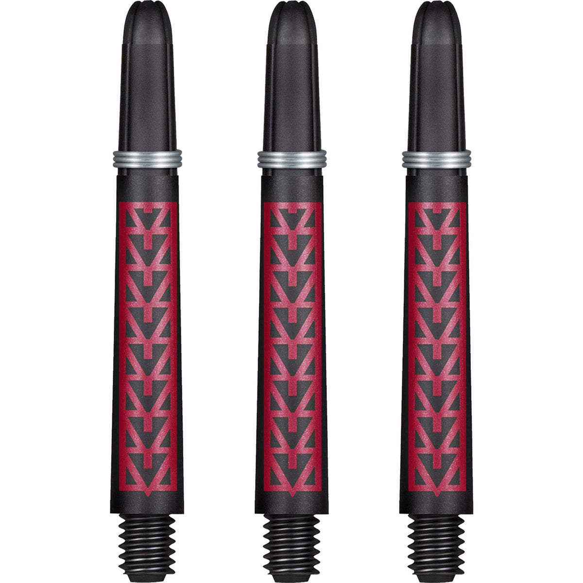 Shot Koi Carbon Dart Shafts - with Springs - Pakati Red