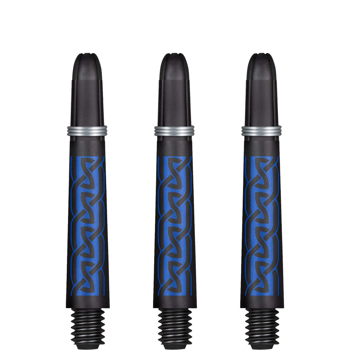 Shot Koi Carbon Dart Shafts - with Springs - Pakati Blue Tweenie