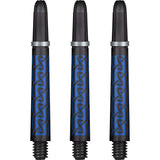 Shot Koi Carbon Dart Shafts - with Springs - Pakati Blue Medium