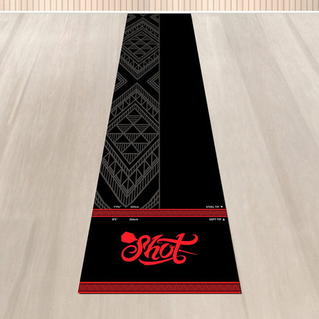Shot Carpet Dart Mat - Lightweight - 3m x 1m - Black