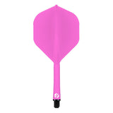 Shot Flight Deck - One Piece Dart Flight and Shaft System - Pink