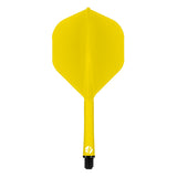 Shot Flight Deck - One Piece Dart Flight and Shaft System - Yellow