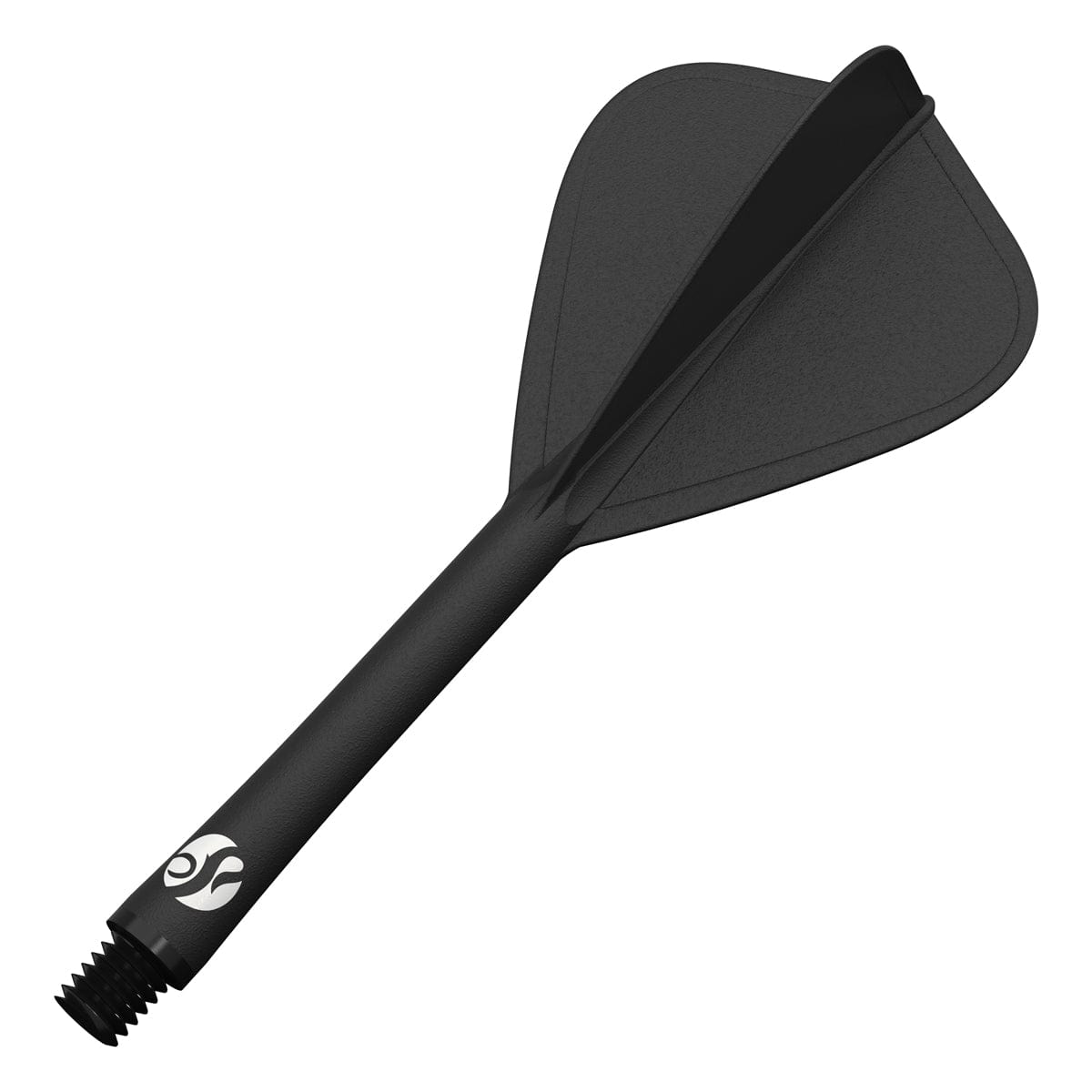 Shot Flight Deck - One Piece Dart Flight and Shaft System - Kite - Black