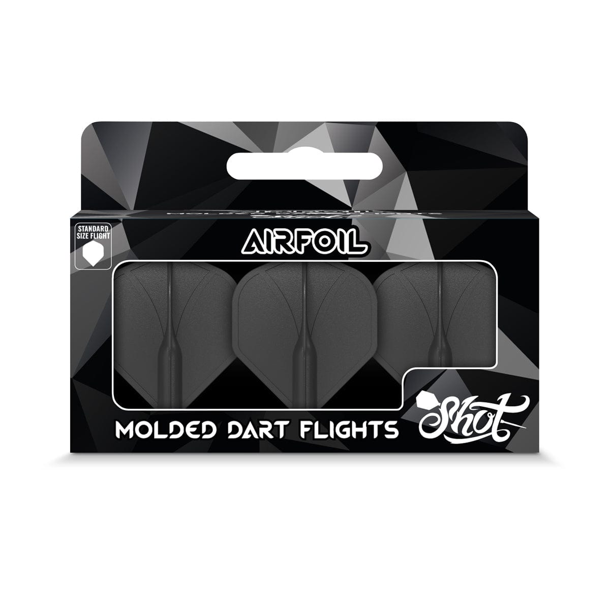Shot Airfoil Dart Flights - Moulded Flight and Shaft - Standard