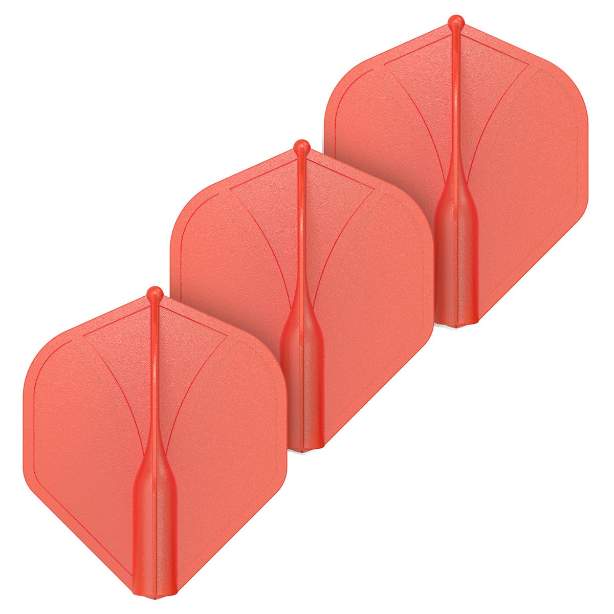Shot Airfoil Dart Flights - Moulded Flight and Shaft - Standard