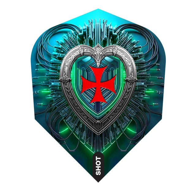 Shot Future Knights Dart Flights - 100 Micron - Standard No6 - Dreadheart