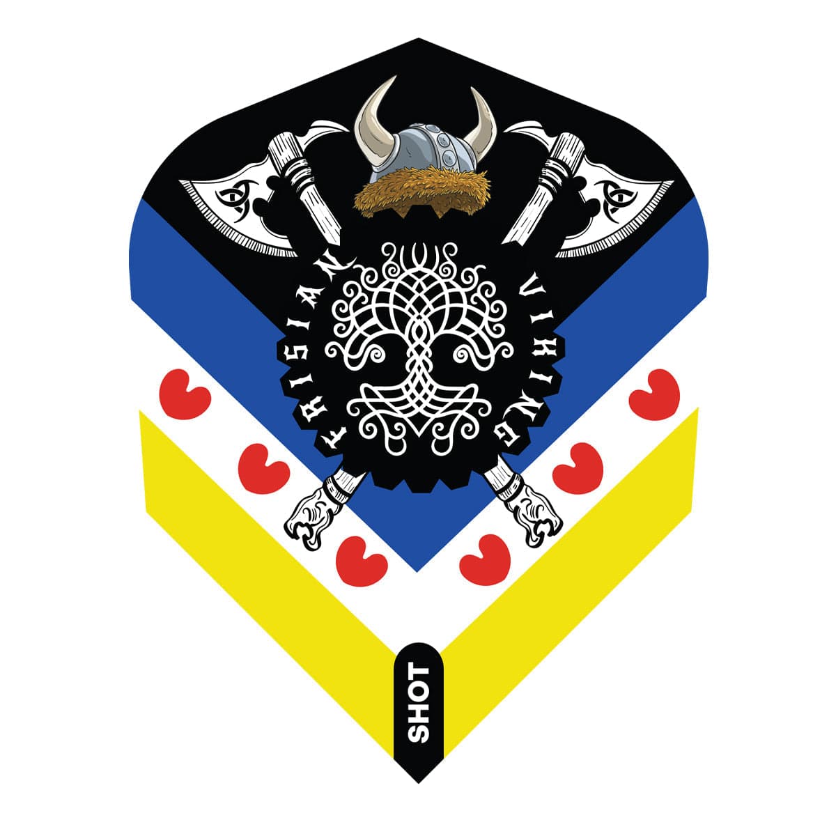 Shot Pro Series Dart Flights - 100 Micron - Standard No6 - Jitse van der Wal