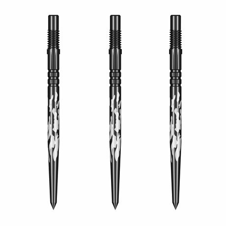 Shot Turbo Dart Points - Steel Tip - Shadow Black