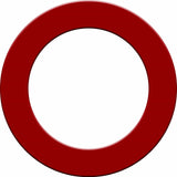 Designa Dartboard Surround - Pro - Heavy Duty - Plain Red