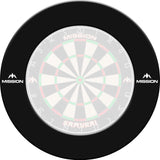 Mission Dartboard Surround - Pro - Heavy Duty - with Logo Black
