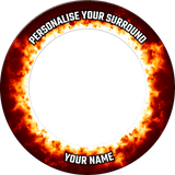 Designa Dartboard Surround - Design Collection - Heavy Duty - Fire PERS