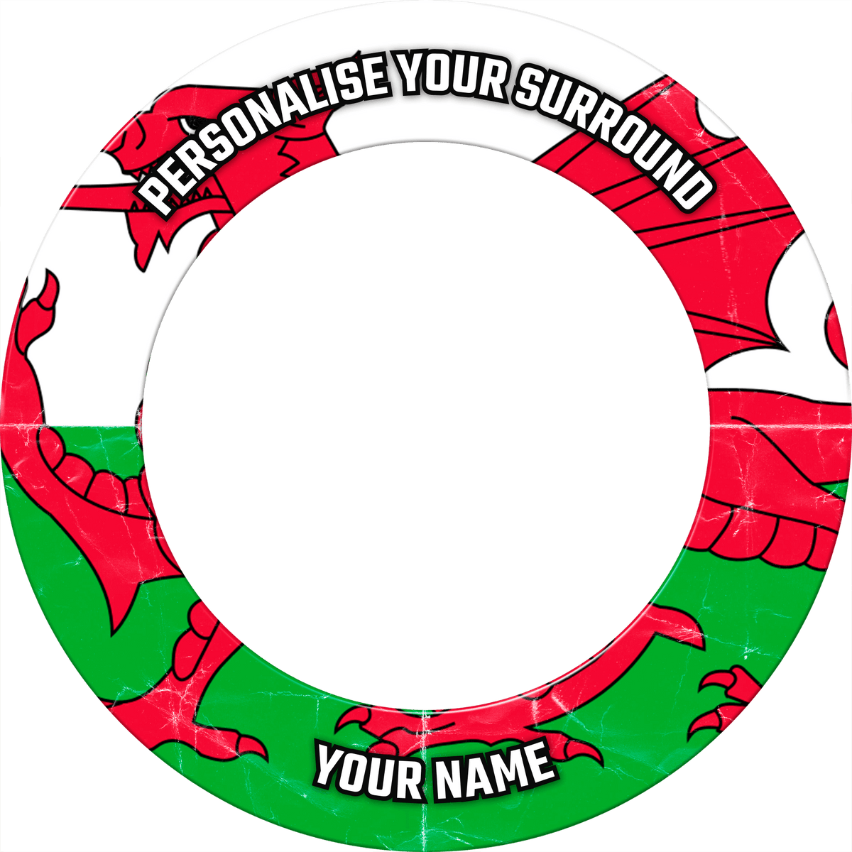 Designa Dartboard Surround - Design Collection - Heavy Duty - Wales PERS