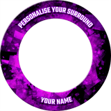 Designa Dartboard Surround - Design Collection - Heavy Duty - Fractal PurplePERS