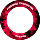 Designa Dartboard Surround - Design Collection - Heavy Duty - Fractal RedPERS