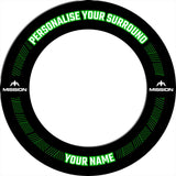Mission Dartboard Surround - Heavy Duty - Design Collection - Green Reach PERS