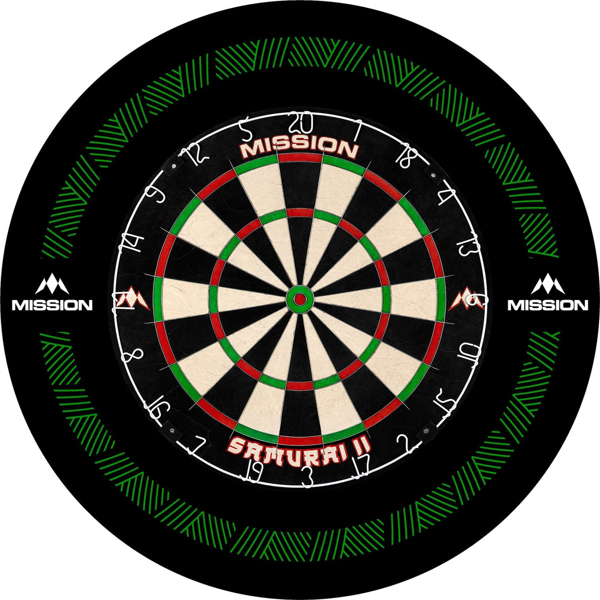 Mission Dartboard Surround - Heavy Duty - Design Collection - Green Reach