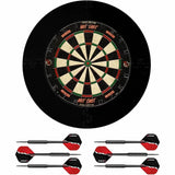Ruthless Home Darts Centre - Jigsaw Surround & Hotshot Dartboard - 2 sets of darts