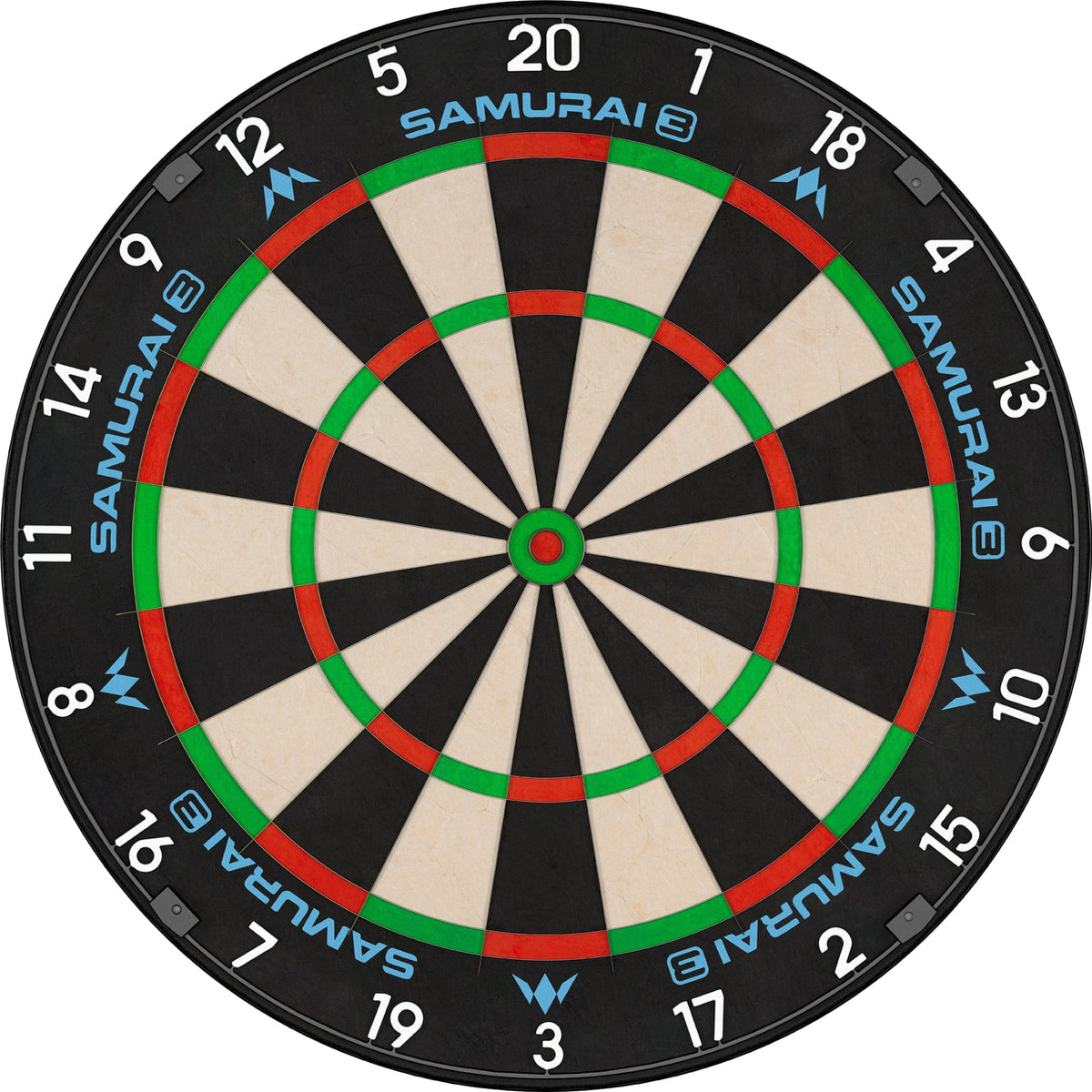 Mission Samurai 3 Dartboard - Professional - Knife Wire - Black Number Ring