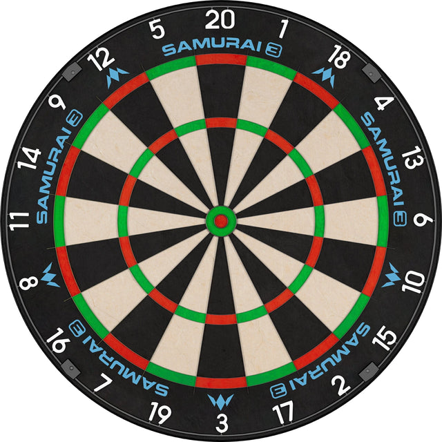 Mission Samurai 3 Dartboard - Professional - Knife Wire - Black Number Ring