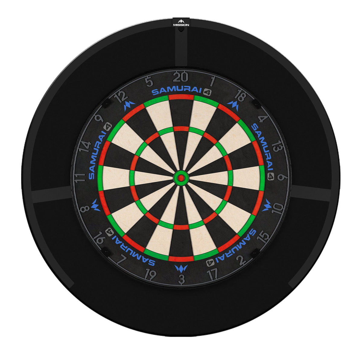 Mission Samurai 4 Dartboard Set - Dart Board, Surround & Torus 270 Light Samurai 4 Graphite
