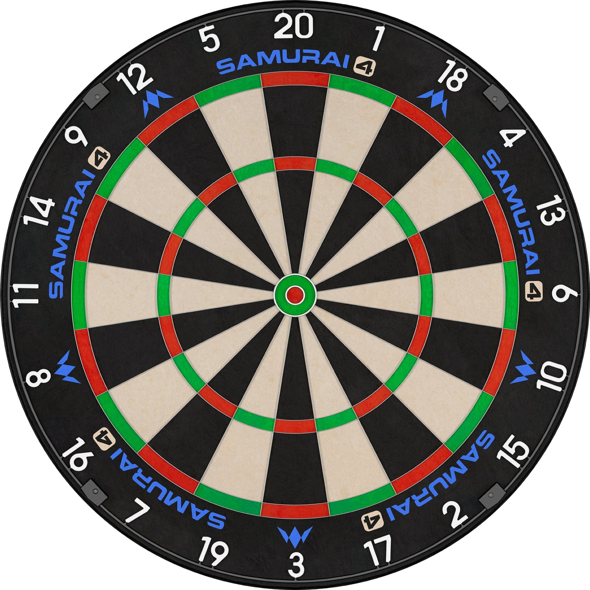 Mission Samurai 4 Dartboard - Professional - Knife Wire - White Spider