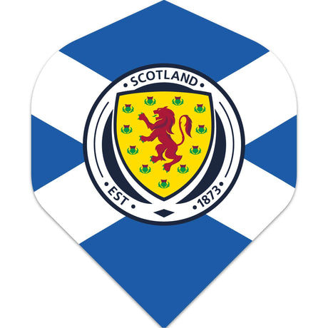 Scotland Football Dart Flights - Official Licensed - 100 Micron - No2 - Std - F4 - St Andrew - Blue