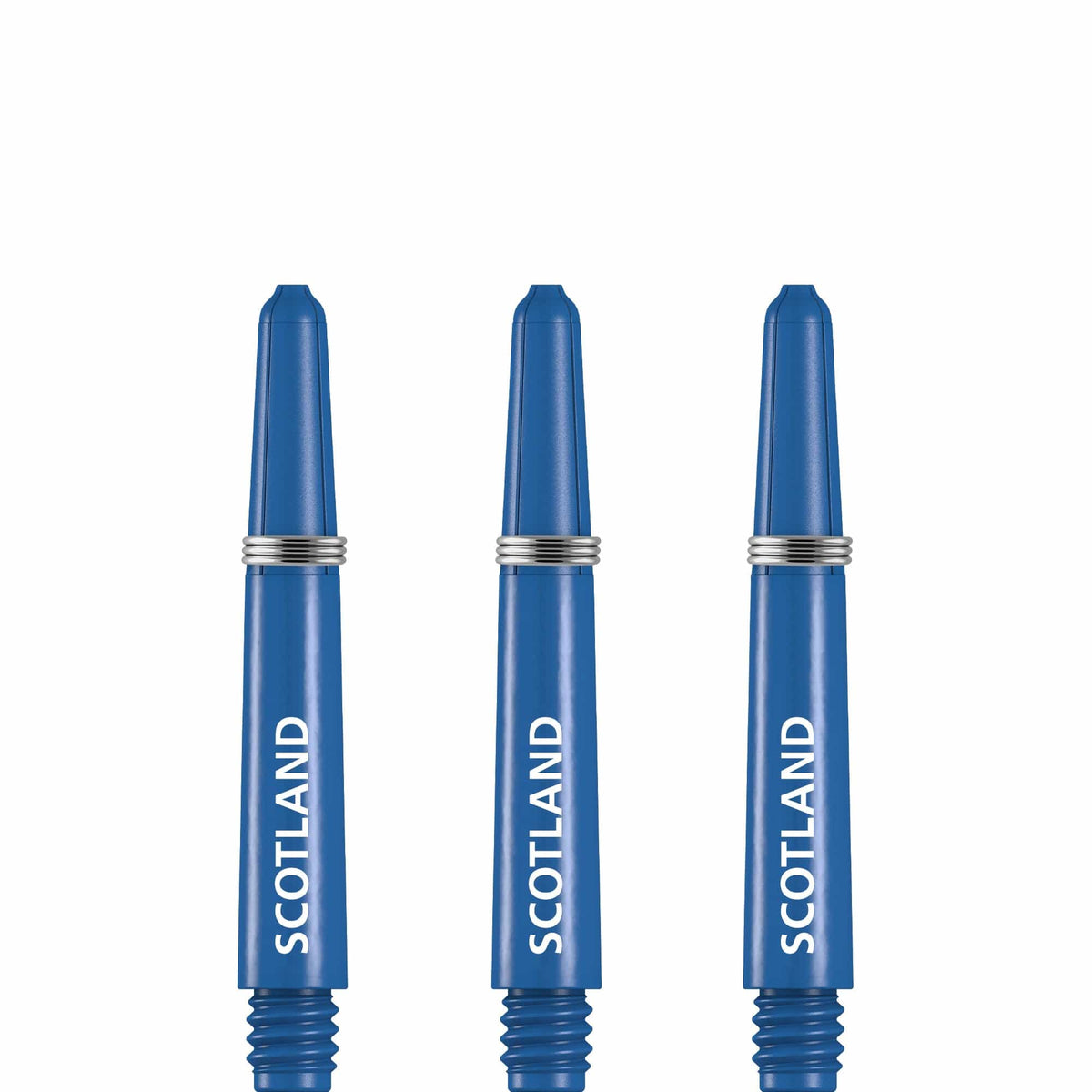Scotland Football Nylon Shafts - Dart Stems with Springs - Blue - Medium