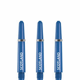 Scotland Football Nylon Shafts - Dart Stems with Springs - Blue - Medium