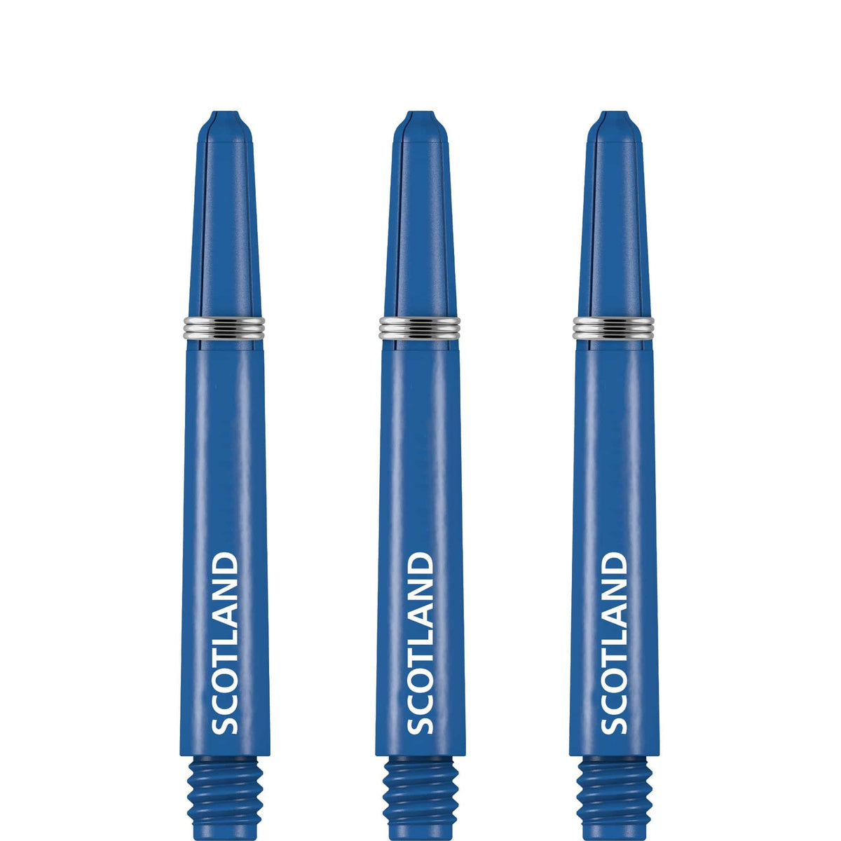Scotland Football Nylon Shafts - Dart Stems with Springs - Blue - Medium