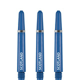 Scotland Football Nylon Shafts - Dart Stems with Springs - Blue - Medium