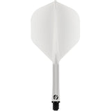 Shot Flight Deck - One Piece Dart Flight and Shaft System - Clear