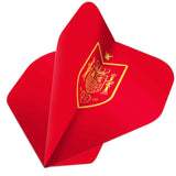 *Espana Football Dart Flights - Official Licensed - 100 Micron - No2 - Std - F1 - Spain - Red