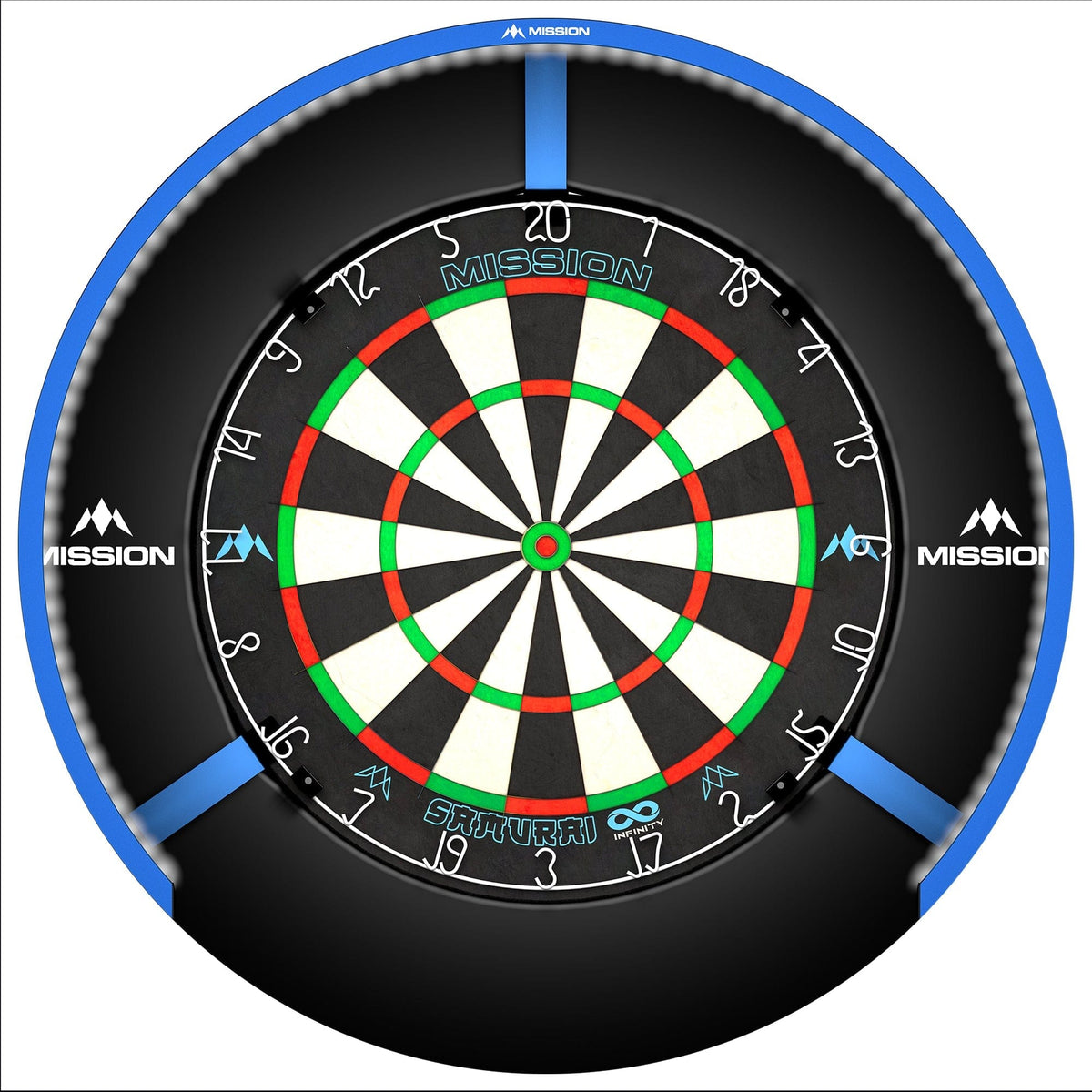 Mission Torus 270 Dartboard Lighting - Bright White Light Blue