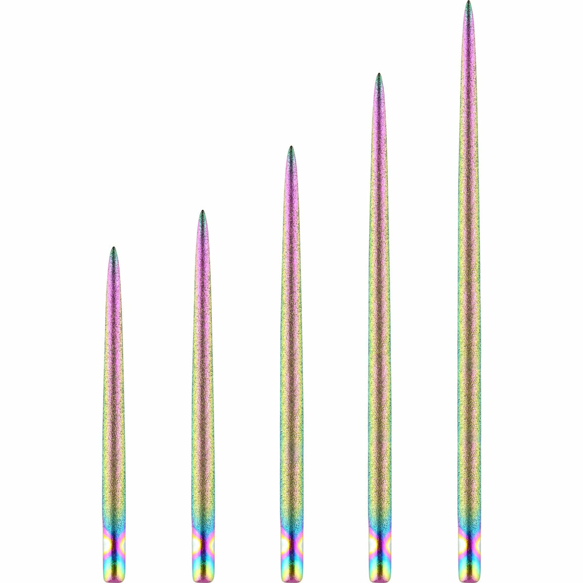 One80 Long Taper Dart Points - Sand Coated - Rainbow