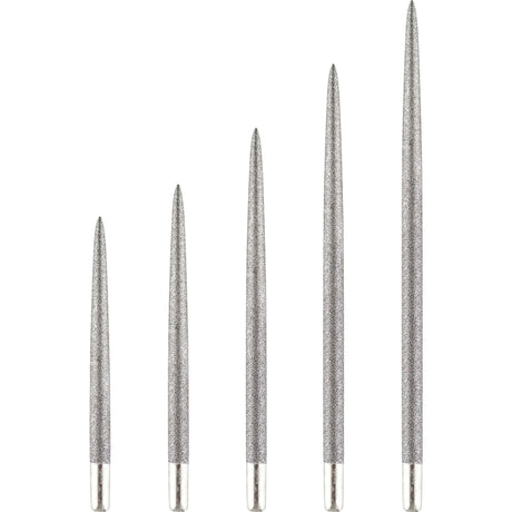 One80 Long Taper Dart Points - Sand Coated - Silver