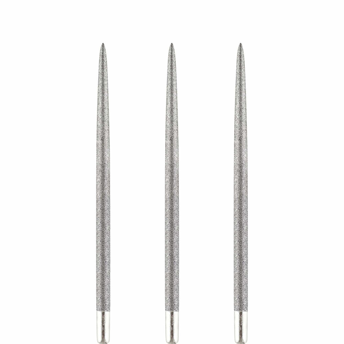 One80 Long Taper Dart Points - Sand Coated - Silver