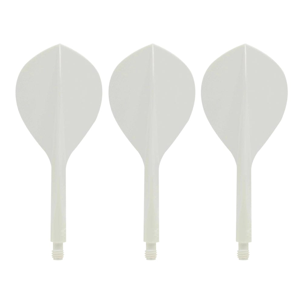 Condor AXE120 Dart Flights - Teardrop - White