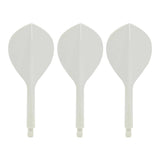Condor AXE120 Dart Flights - Teardrop - White
