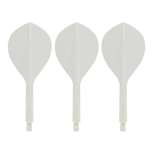 Condor AXE120 Dart Flights - Teardrop - White
